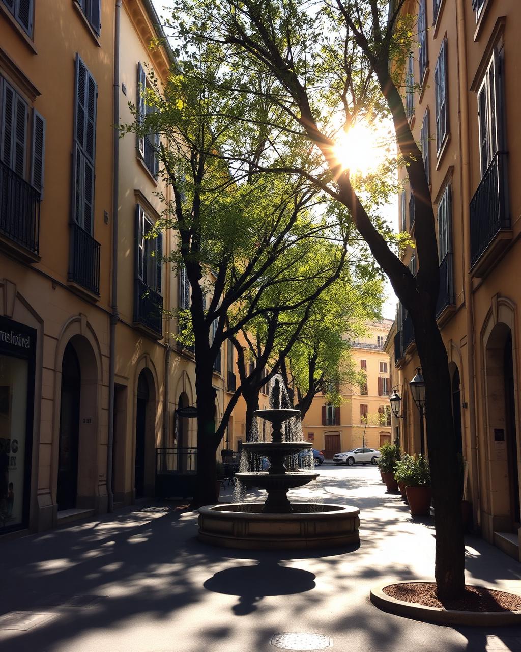Place et fontaine du vieux Aix-en-Provence