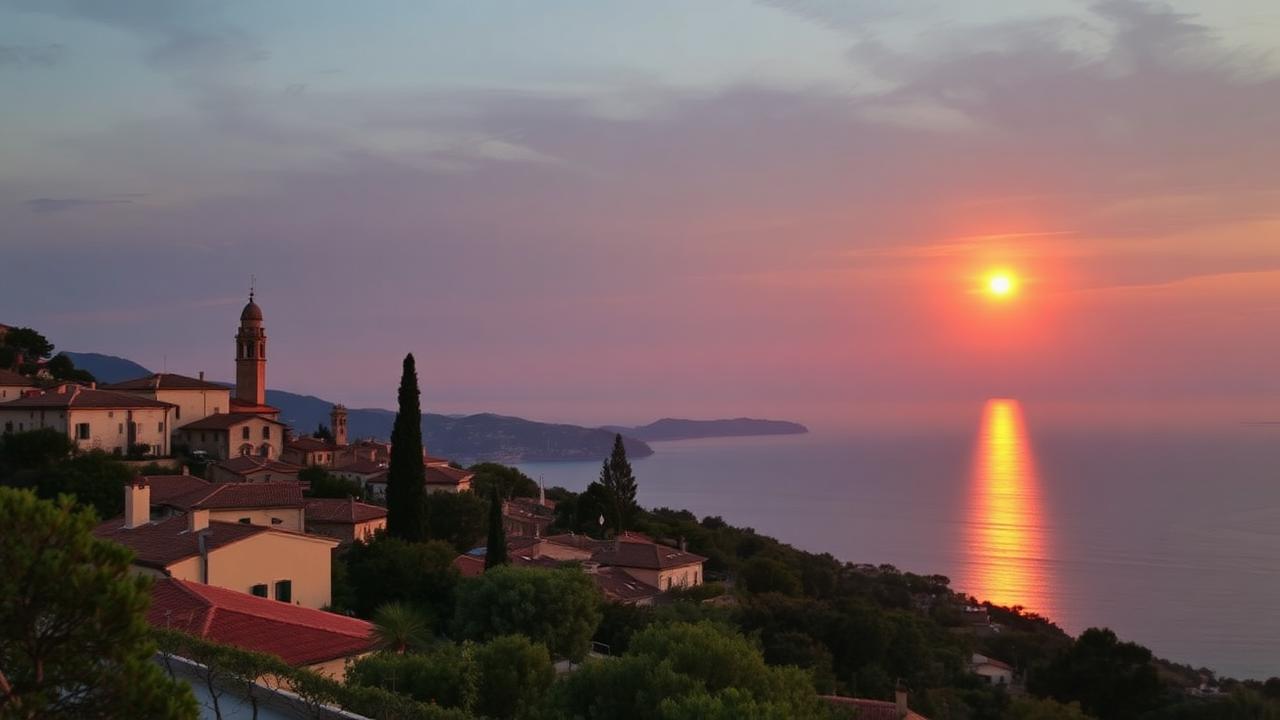 Vue de la presqu'île de Saint-Tropez depuis Gassin